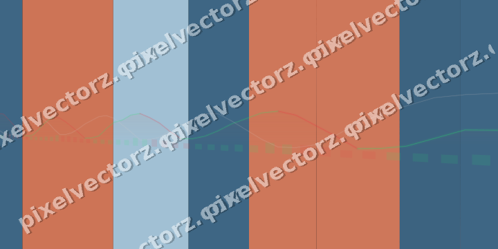 Glowing neon chart background in orange and cyan