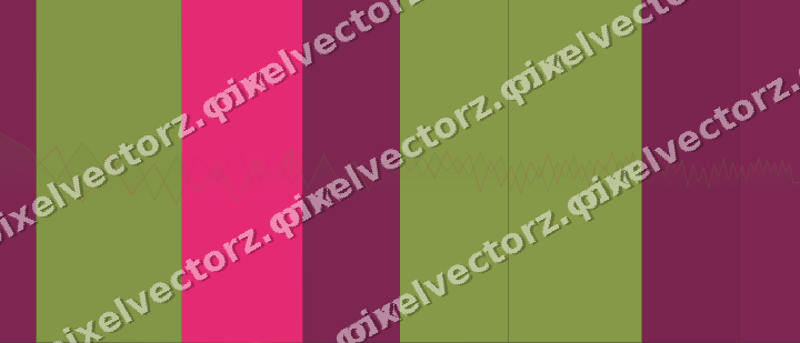 Glowing neon chart background in lime and pink