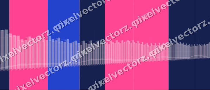Soft pastel chart background in pink and blue