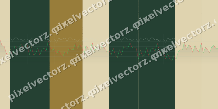 Soft pastel chart background in dark green and amber