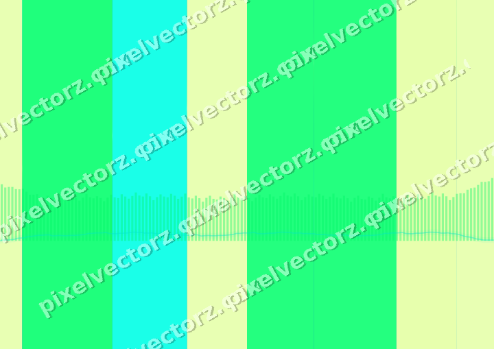 Glowing neon chart background in green and lime