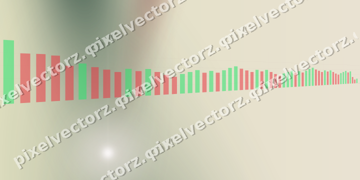Soft pastel chart background in dark red and dark green