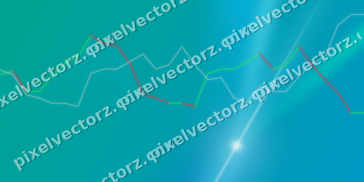 Leuchtender Neon Diagramm Hintergrund in Türkis und Petrol