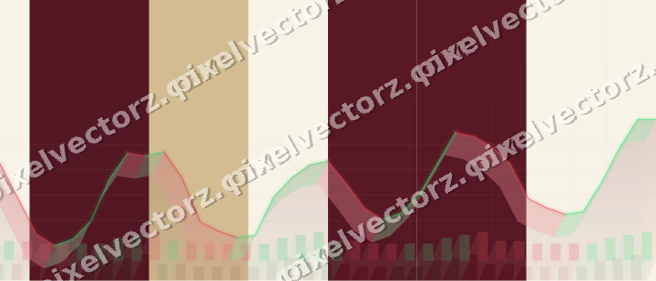 Soft pastel chart background in dark pink and red