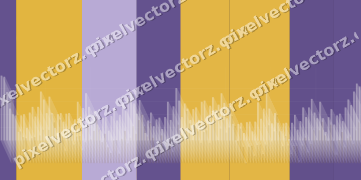 Glowing neon chart background in amber and purple