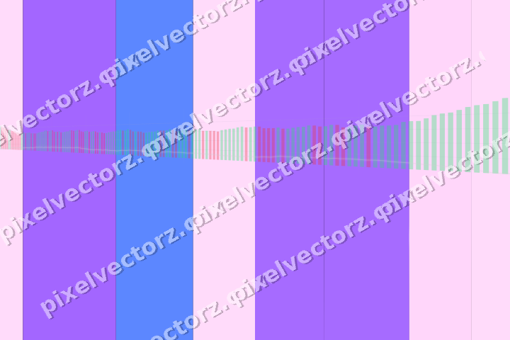 Glowing neon chart background in purple and blue