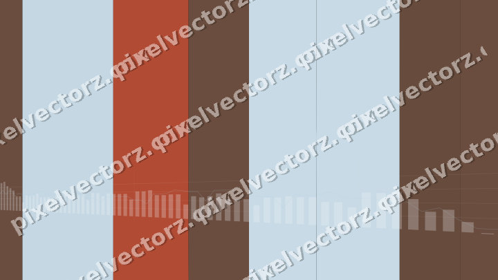 Glowing neon chart background in cyan and red
