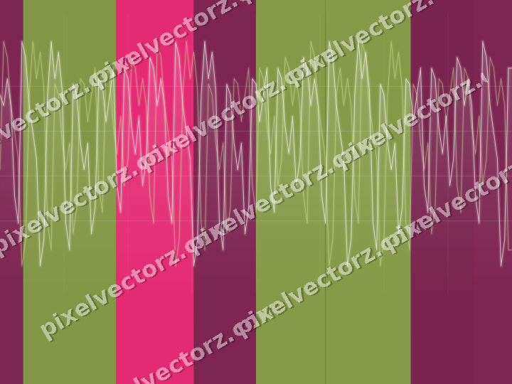 Glowing neon chart background in lime and pink