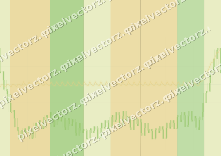 Glowing neon chart background in lime and yellow
