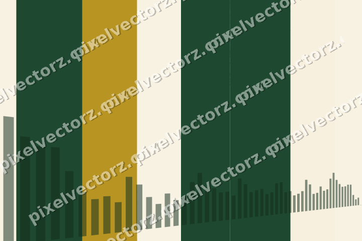 Soft pastel chart background in dark green and amber