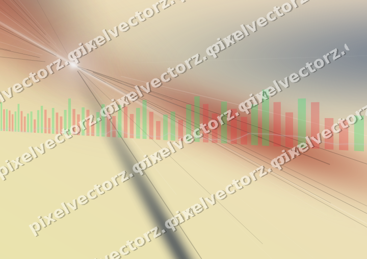 Soft pastel chart background in dark blue and red