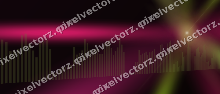 Glowing neon chart background in lime and pink