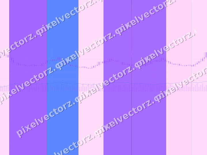 Glowing neon chart background in purple and blue