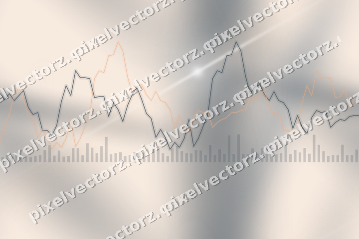 Nahtloser Pastell Diagramm Hintergrund in Blau und Orange