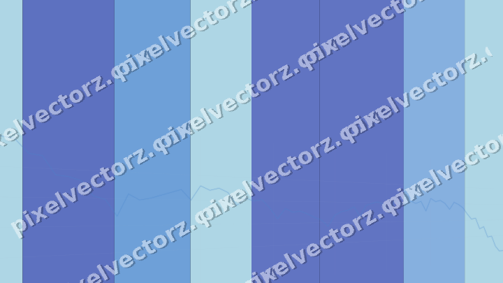 Glowing neon chart background in blue and cyan