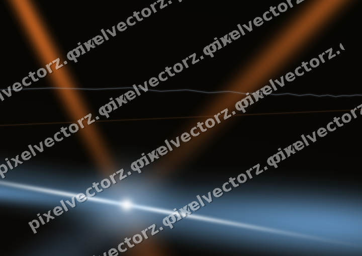 Glowing neon chart background in blue and orange