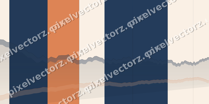 Glowing neon chart background in blue and orange