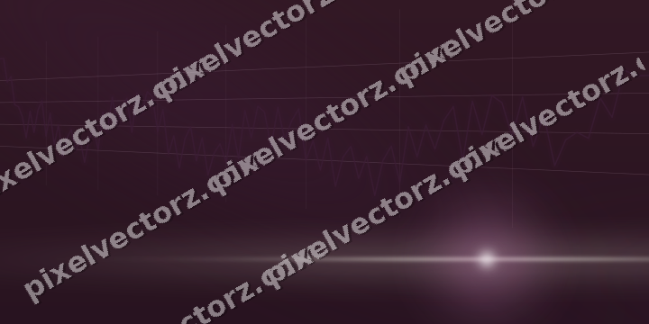Glowing neon chart background in dark magenta and amber