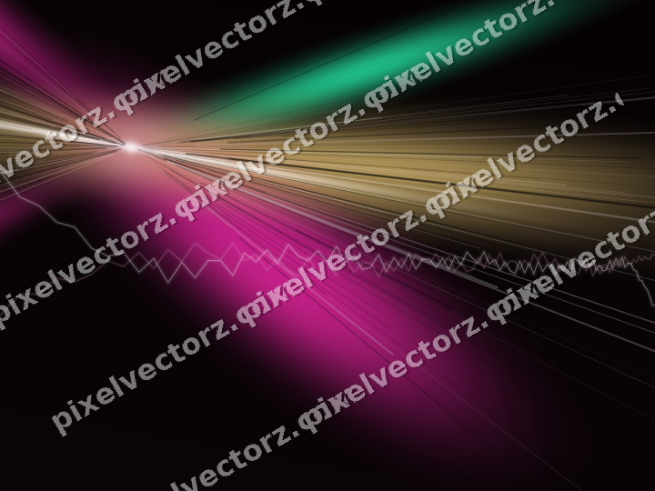 Glowing neon chart background in magenta and pink