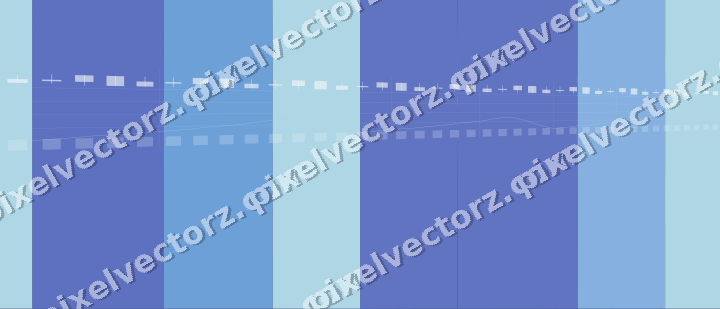 Glowing neon chart background in blue and cyan
