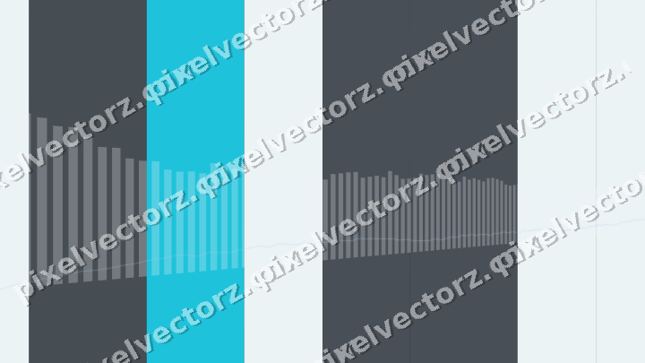 Glowing neon chart background in teal and pale cyan