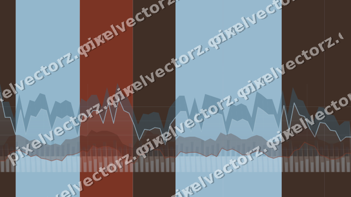 Soft pastel chart background in cyan and red