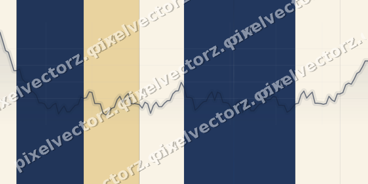 Glowing neon chart background in blue and amber