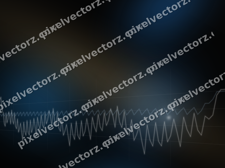 Glowing neon chart background in blue and red