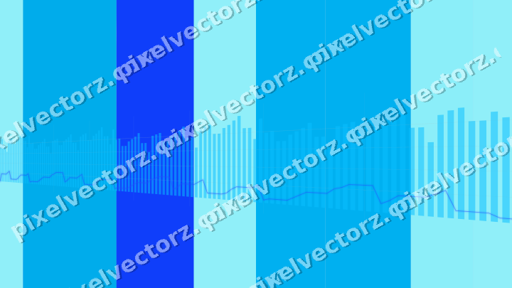 Soft pastel chart background in cyan and teal