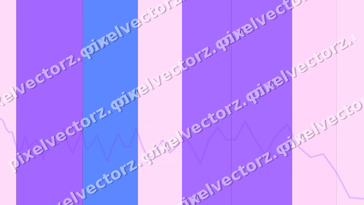 Glowing neon chart background in purple and blue