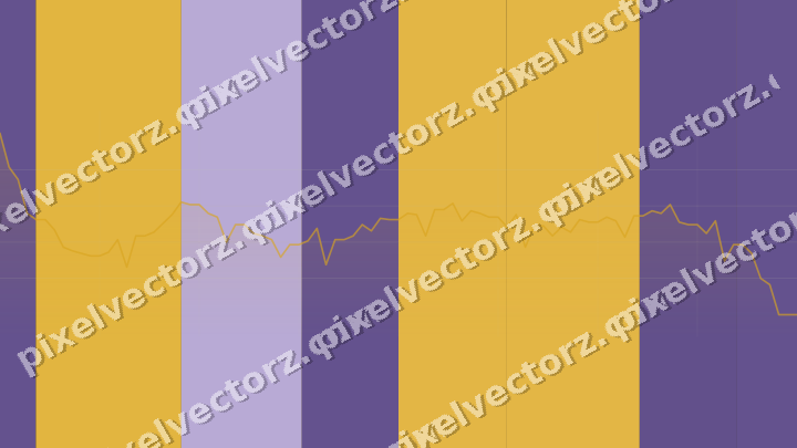 Glowing neon chart background in amber and purple