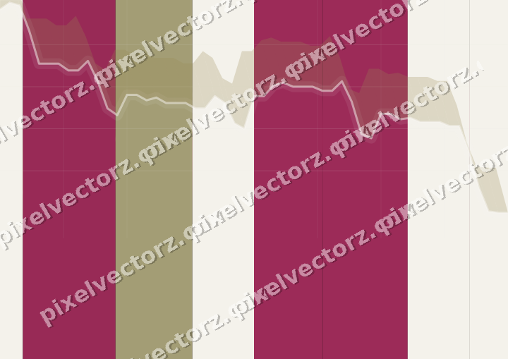 Glowing neon chart background in pink and yellow