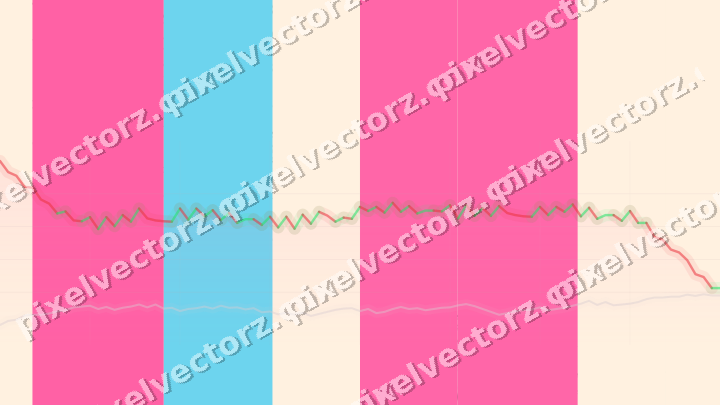 Soft pastel chart background in pink and cyan