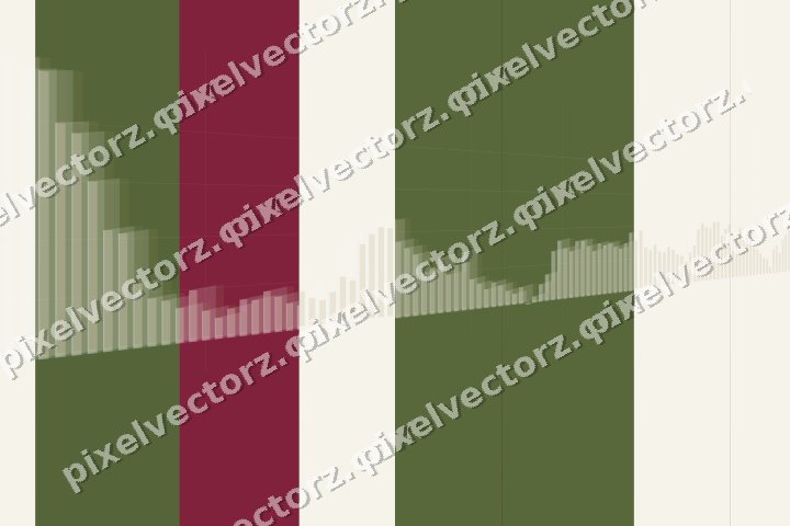 Glowing neon chart background in dark lime and dark pink
