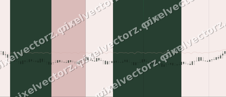 Glowing neon chart background in green and red