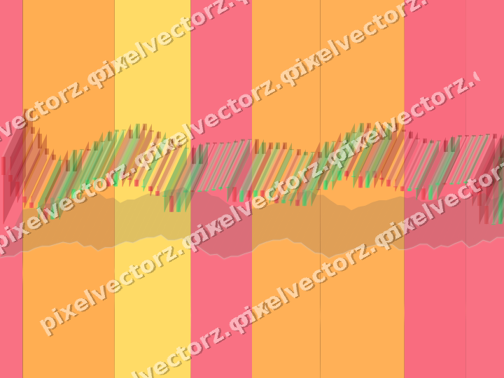 Glowing neon chart background in orange and amber