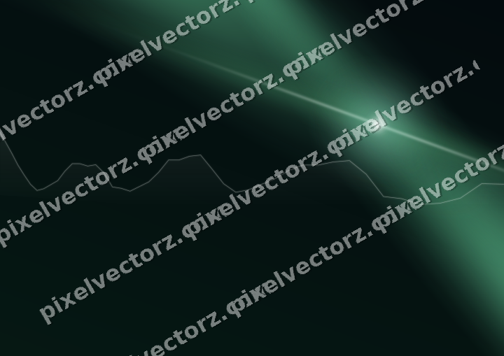 Glowing neon chart background in green and teal