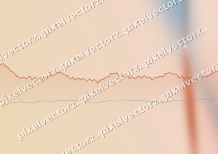 Soft pastel chart background in orange and cyan