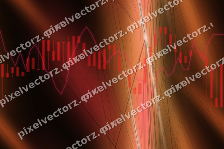 Nahtloser Neon Diagramm Hintergrund in Rot und Orange