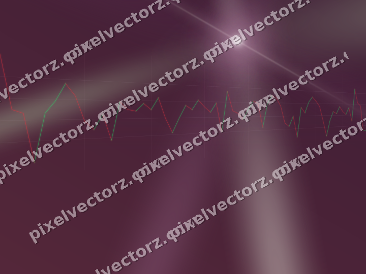 Glowing neon chart background in dark magenta and lime
