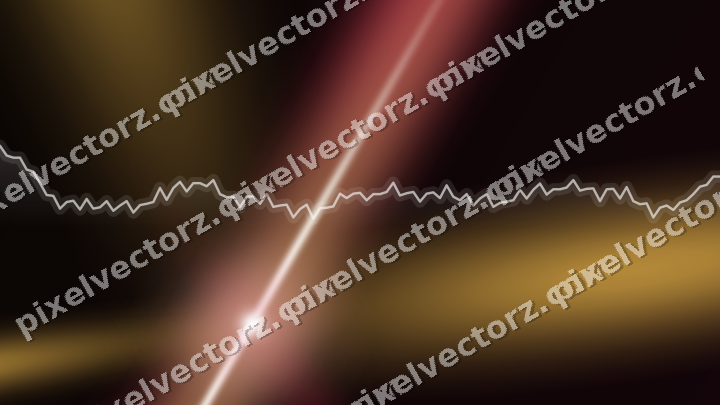Glowing neon chart background in pink and amber