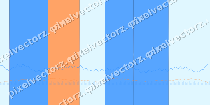 Glowing neon chart background in blue and red