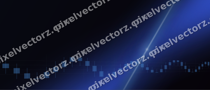 Glowing neon chart background in blue and cyan