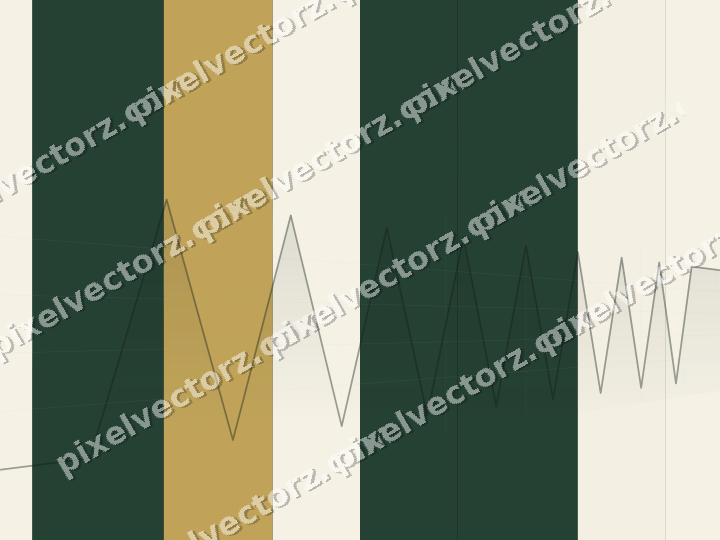 Glowing neon chart background in green and amber