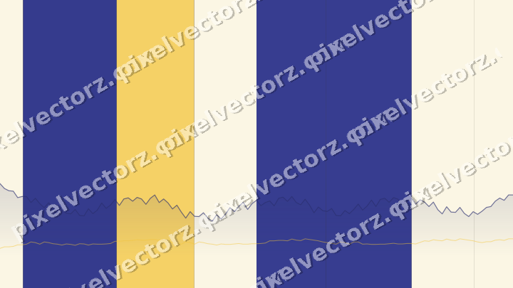 Glowing neon chart background in blue and amber