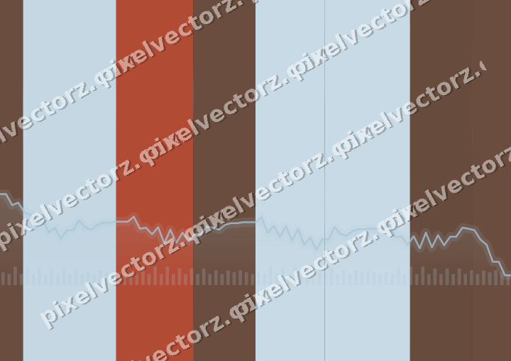 Glowing neon chart background in cyan and red