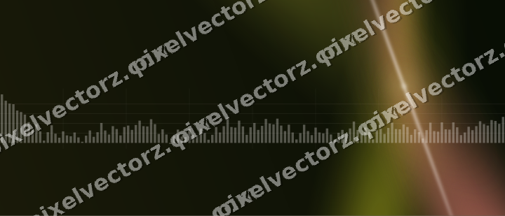 Glowing neon chart background in yellow and red