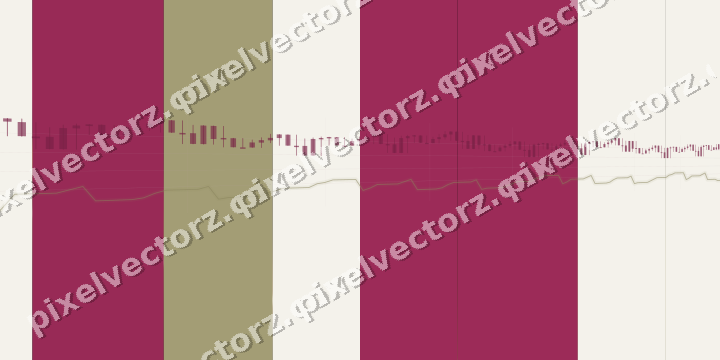 Glowing neon chart background in pink and yellow