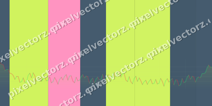 Glowing neon chart background in lime and amber