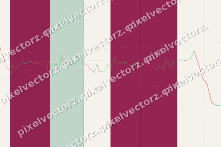 Glowing neon chart background in pink and green